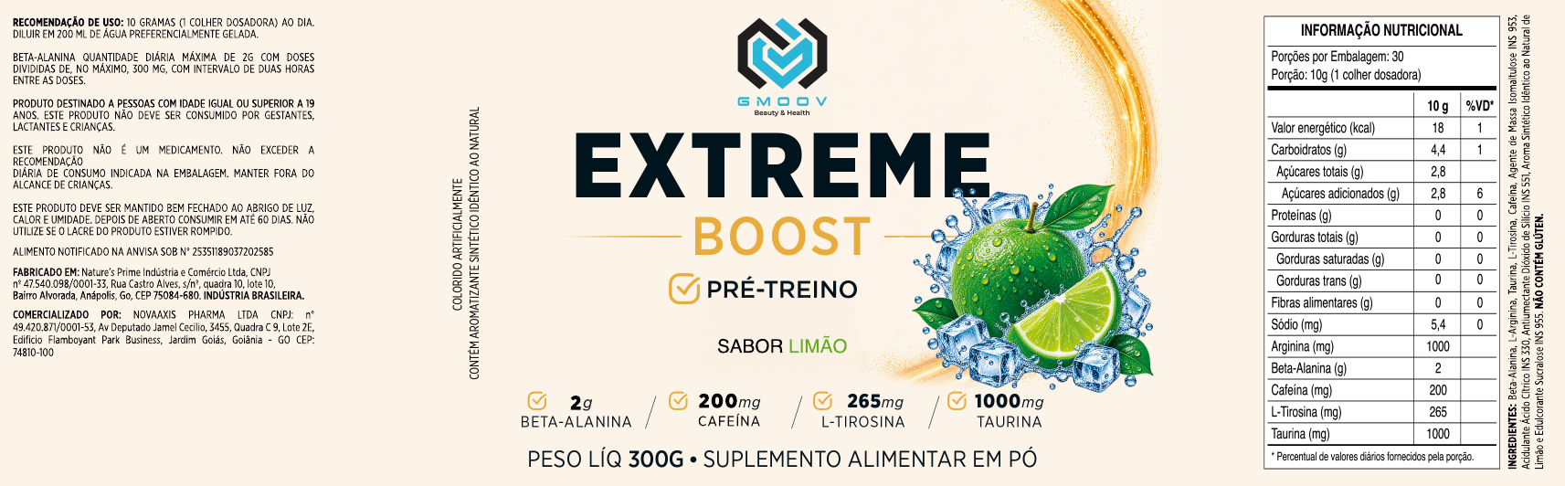 Capa do artigo: Extreme Boost Limão: um pré-treino cítrico para a rotina