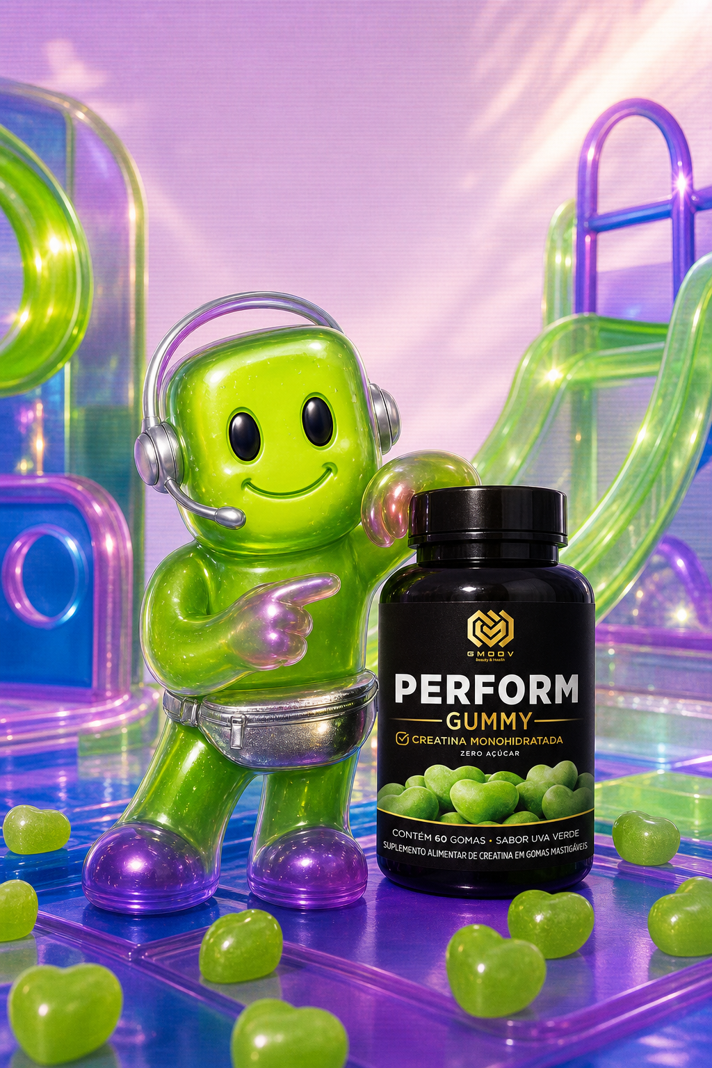 Goma zero açúcar: um guia para a Perform Gummy Uva Verde